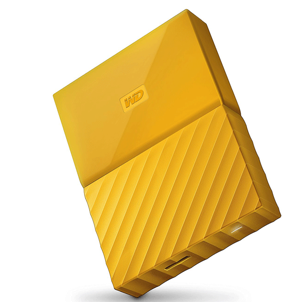 WD My Passport 2TB External Hard Drive (Yellow)